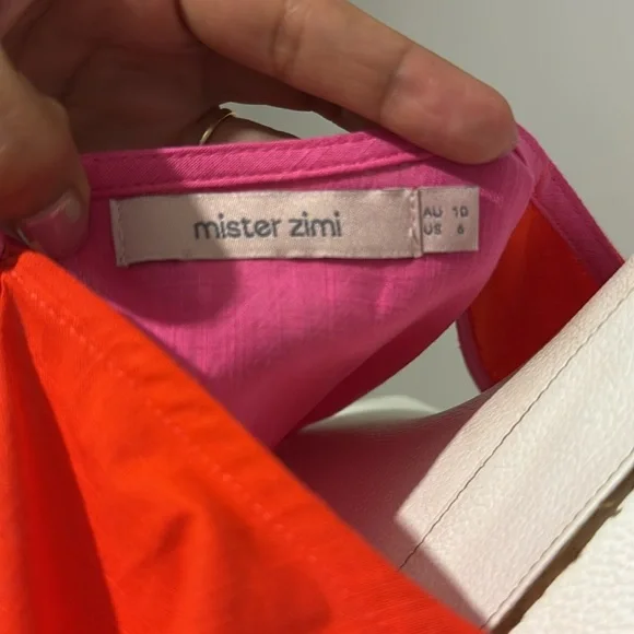 Mister Zimi Margot Mini Dress In Strawberry Spritz - Picture 7 of 8